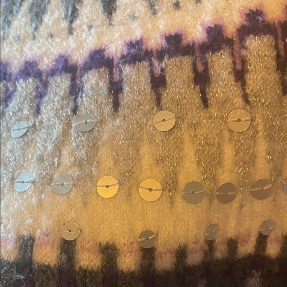 TALBOTSWomen's Purple FairIsle Sweater SZ Large NWT - Picture 2 of 7